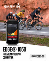 Garmin Edge 1050 Premium Cycling Computer, Vivid Color Touchscreen Display, Built-in Speaker, Advanced Training with Garmin Speed and Cadence Sensors and Power Bank Bundle 6