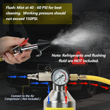 Automotive AC Flushing Kit 220 PSI Canister 6